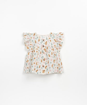 Gewebte Tunika mit Korallenprint – Fiber – Play Up